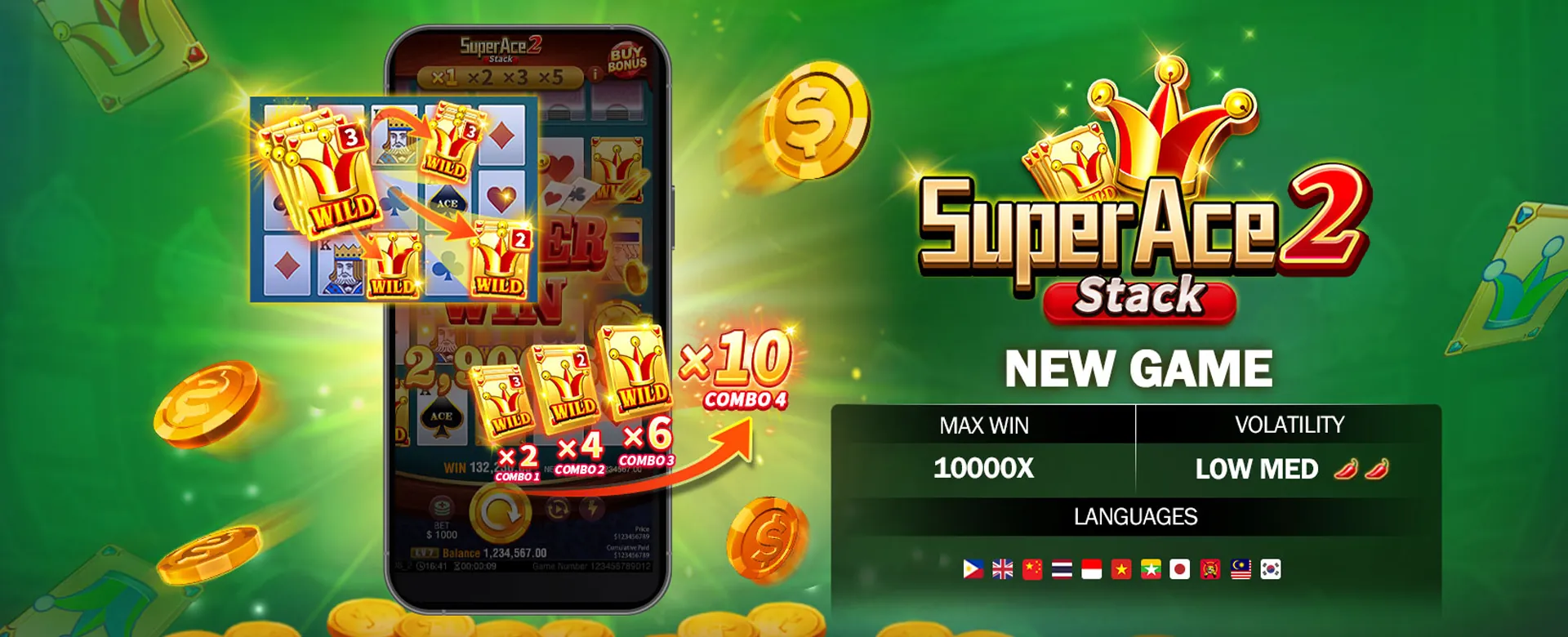 FB777 diverse game selection with lucky symbols and gold coins